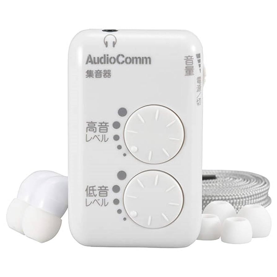 Amazon.co.jp: AudioComm 集音器 MHA-327S-W 03-2764 : ホーム